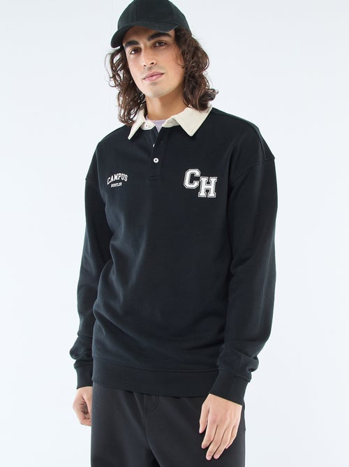 Rugbypolo met lange mouwen - Kiabi