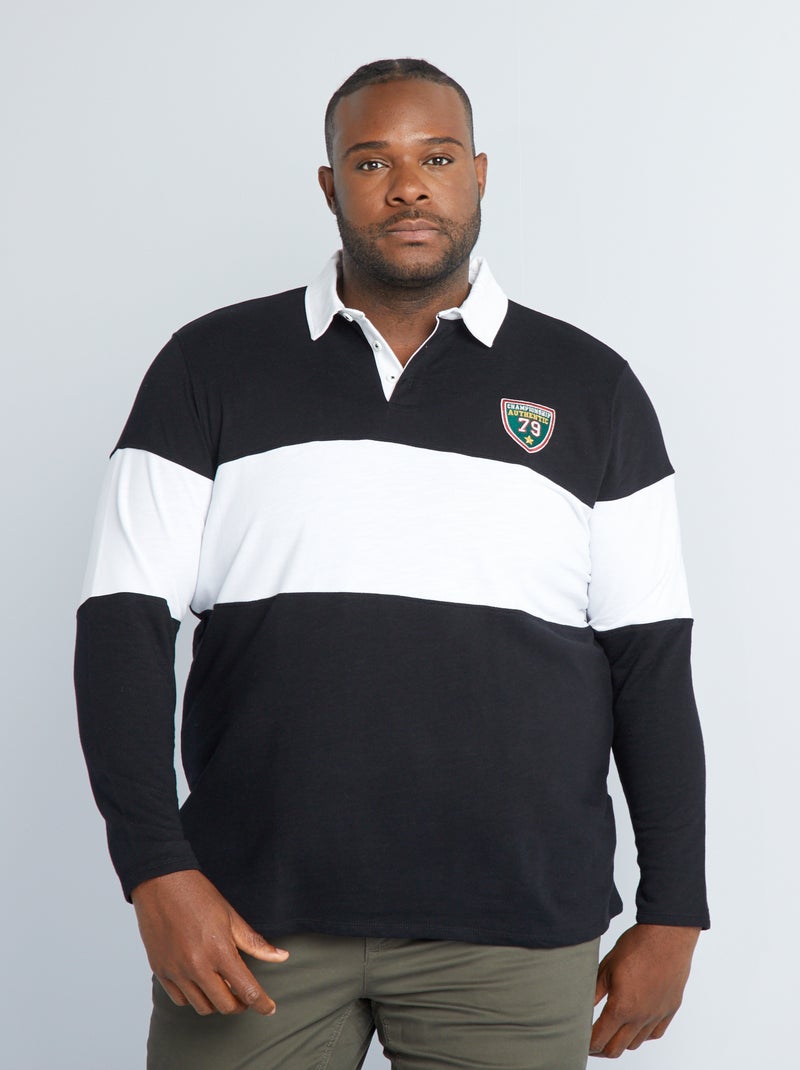 Rugbypolo ZWART - Kiabi