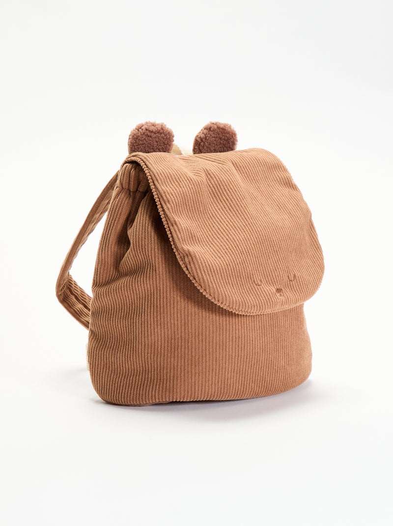 Rugzak met dierenlook en oren Bruin - Kiabi