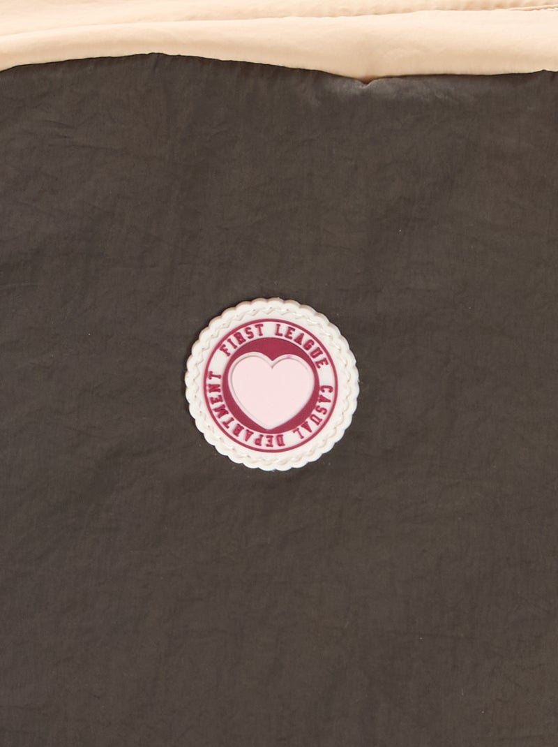 Rugzak met kleurvlakken Bruin - Kiabi