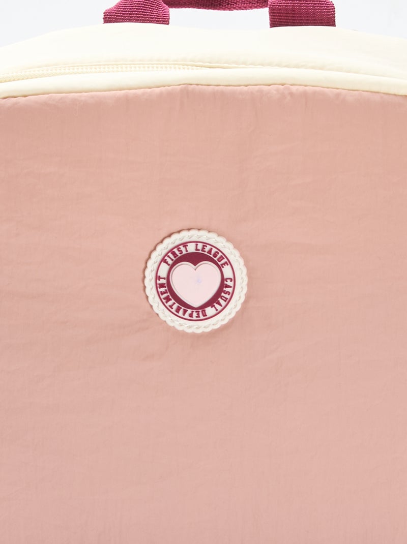 Rugzak met kleurvlakken Paars - Kiabi