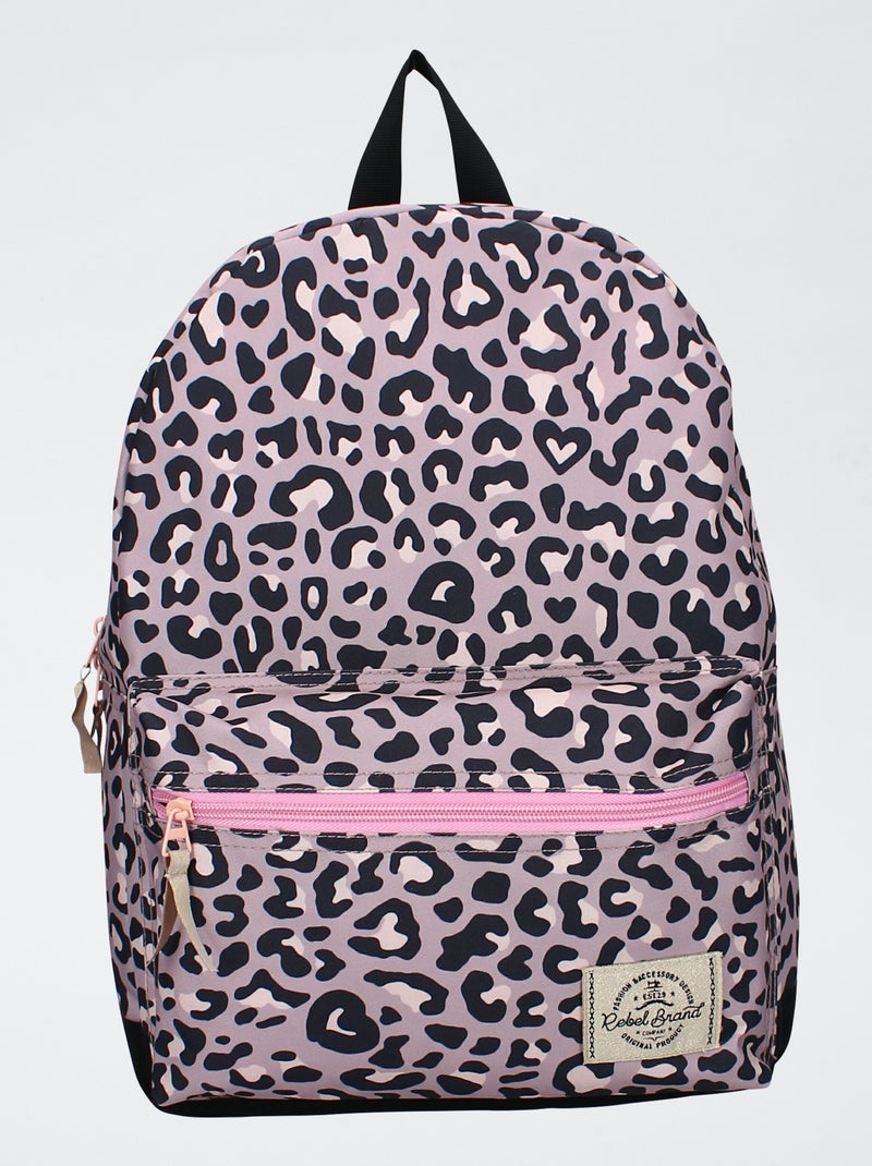 Rugzak met luipaardprint Rose - Kiabi
