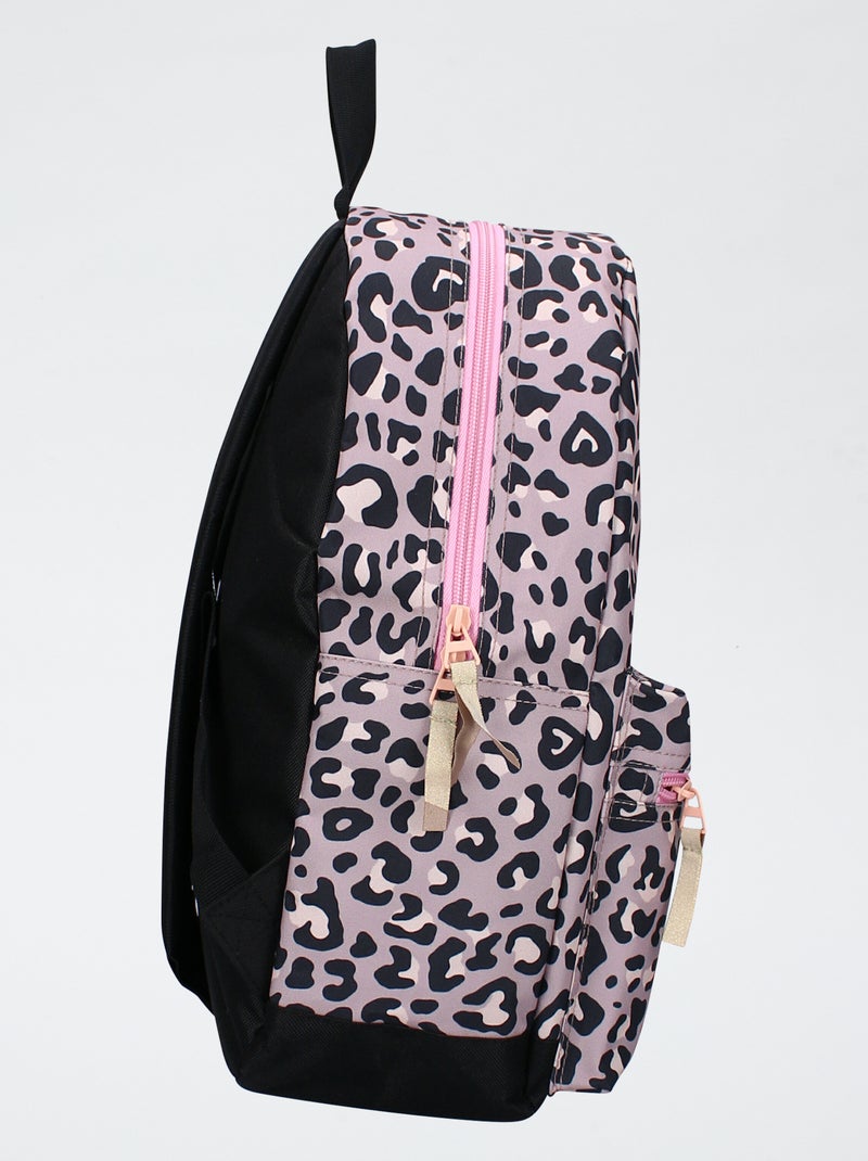 Rugzak met luipaardprint Rose - Kiabi