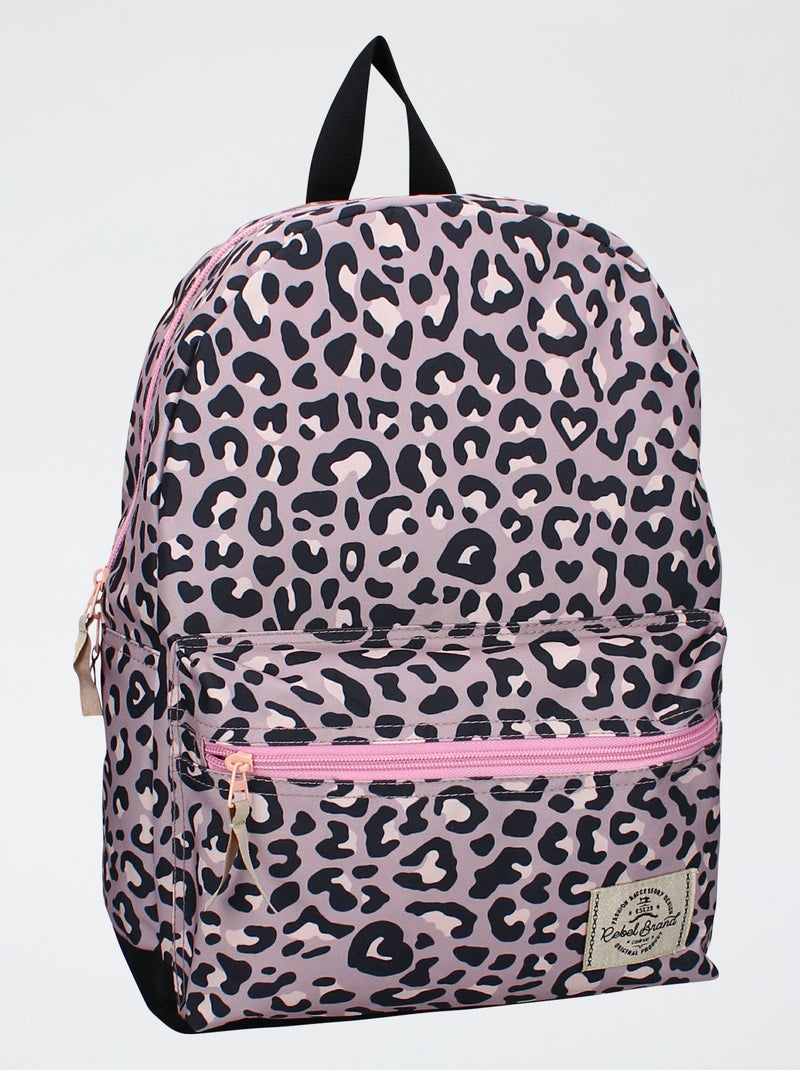 Rugzak met luipaardprint Rose - Kiabi