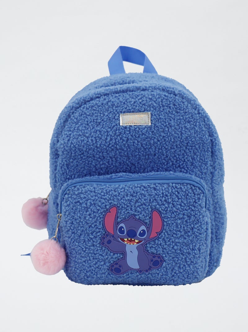 Rugzak met schapenvachteffect 'Stitch' Blauw - Kiabi