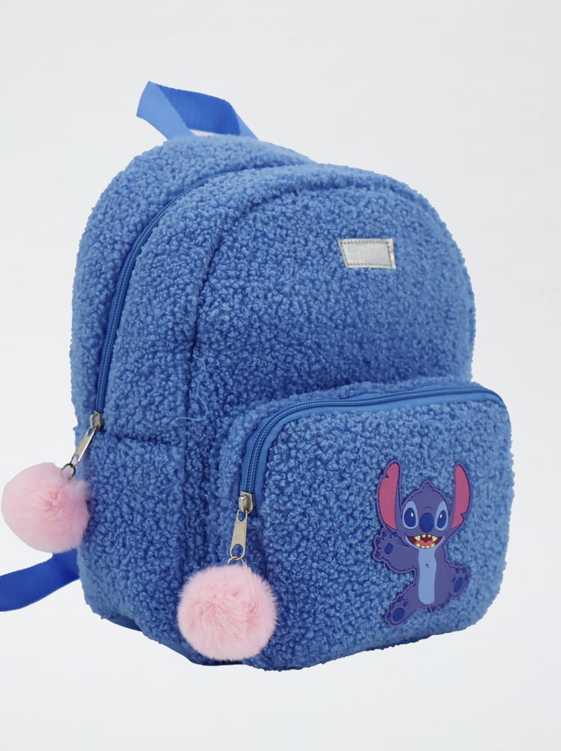 Rugzak met schapenvachteffect 'Stitch' Blauw - Kiabi