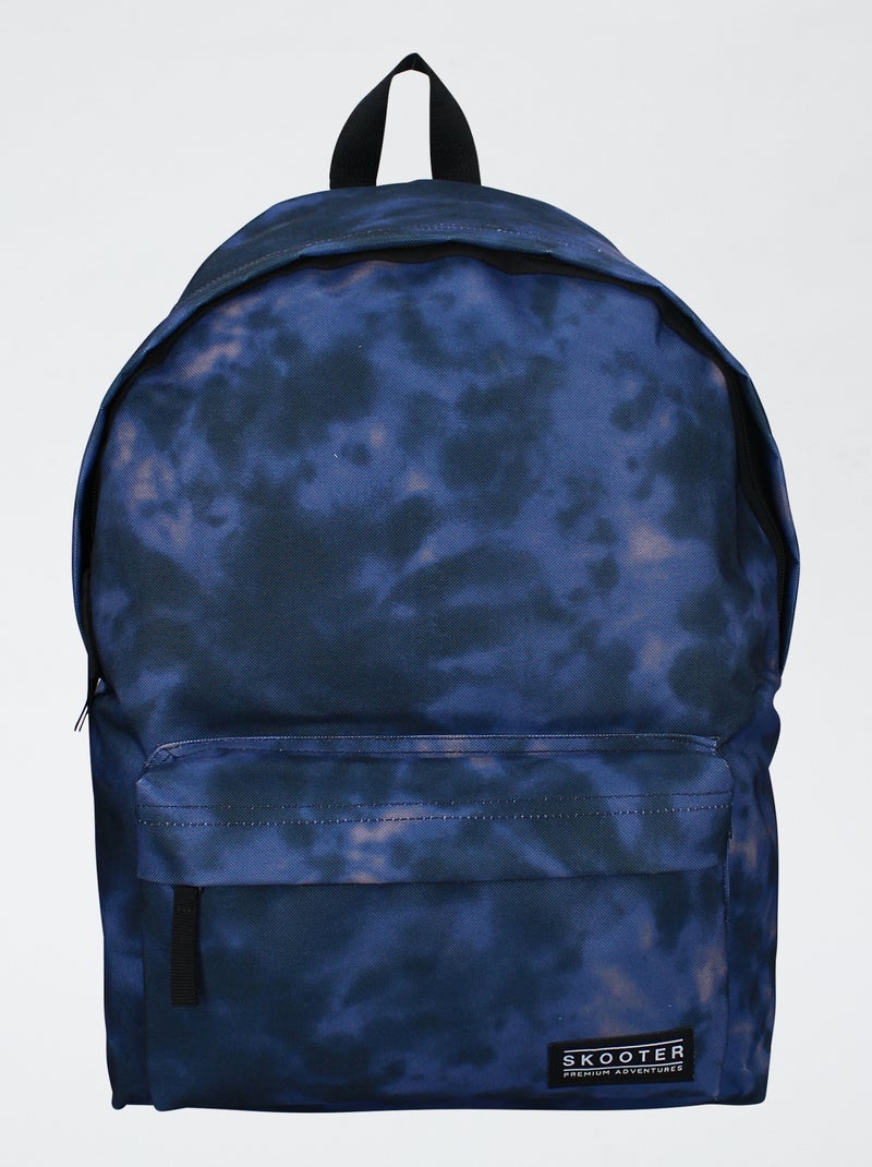 Rugzak met 'tie and dye'-print Blauw - Kiabi