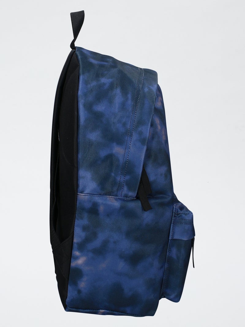 Rugzak met 'tie and dye'-print Blauw - Kiabi