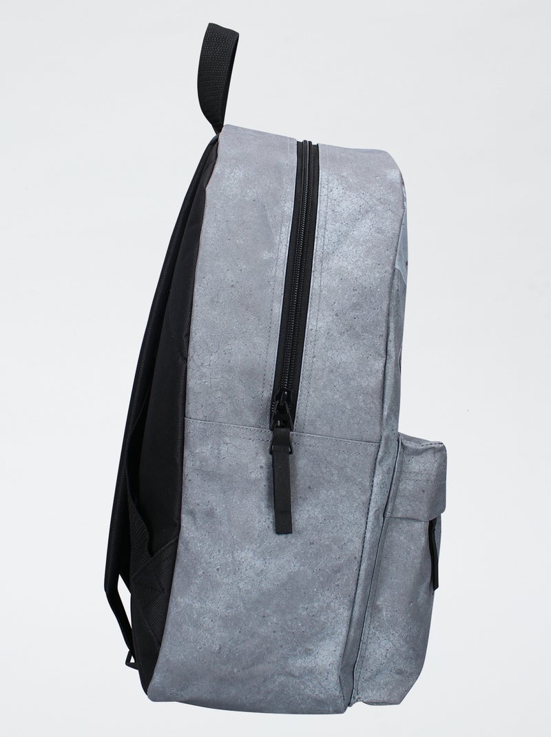 Rugzak met voetbalprint Grijs - Kiabi