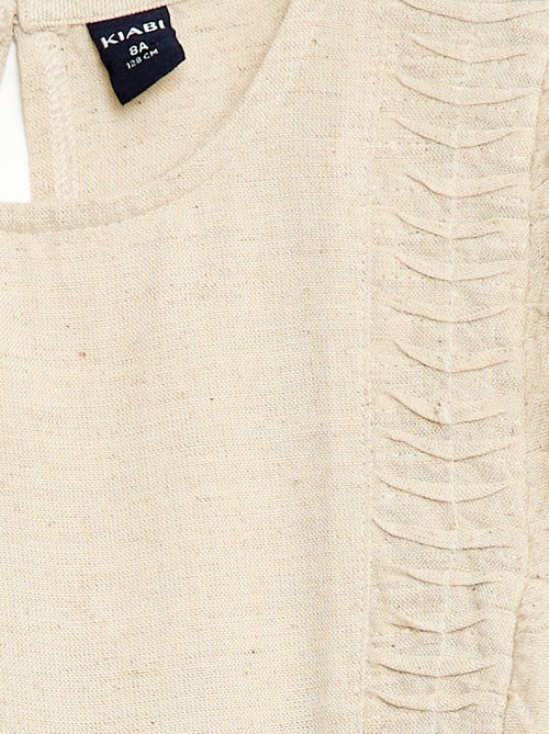 Ruime blouse van gemengd linnen - Kiabi