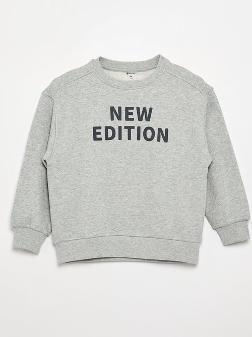 Ruimvallend sweatshirt met lange mouwen - Kiabi