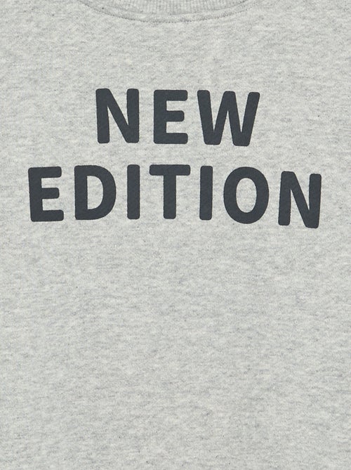 Ruimvallend sweatshirt met lange mouwen - Kiabi