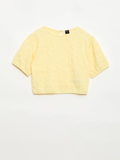 Ruimvallend T-shirt van fantasietricot - Kiabi