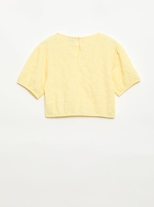 Ruimvallend T-shirt van fantasietricot - Kiabi