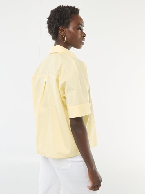 Ruimvallende blouse met knoopjes in stervorm - Kiabi