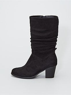 Ruiterlaarzen van suedine - Kiabi