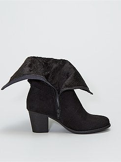 Ruiterlaarzen van suedine - Kiabi