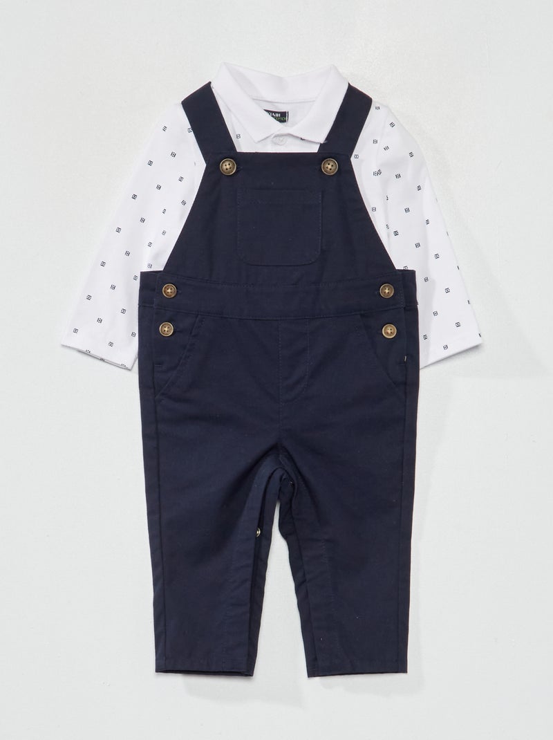 Salopette + polo WIT - Kiabi