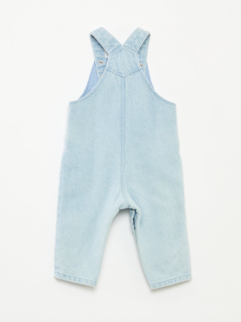 Salopette van spijkerstof 'Mickey' Blauw - Kiabi