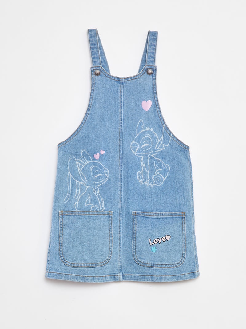 Salopettejurk van denim 'Disney' Blauw - Kiabi