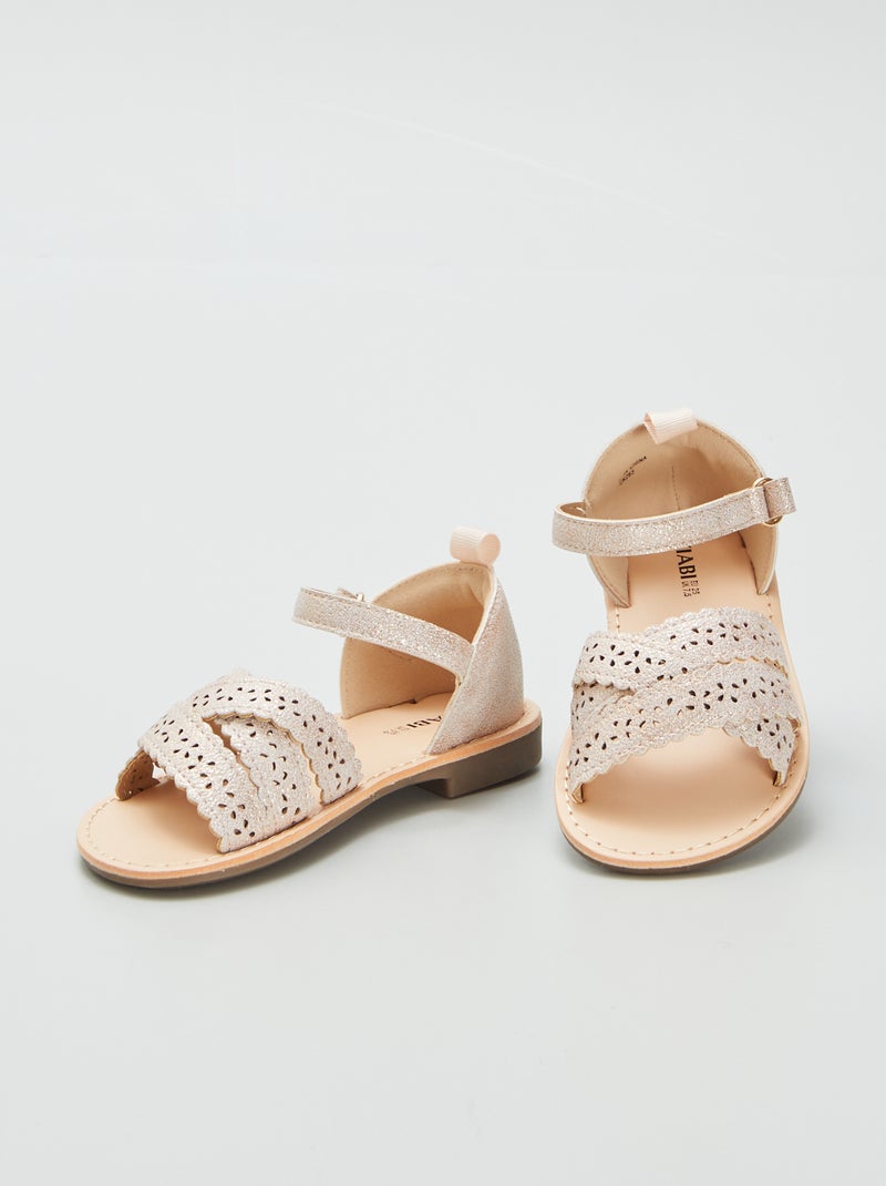 Sandalen met ajourbandjes ROSE - Kiabi