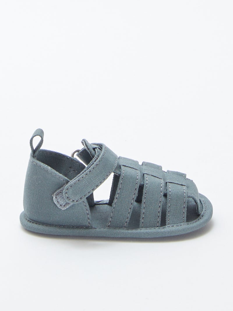 Sandalen met bandjes BLAUW - Kiabi