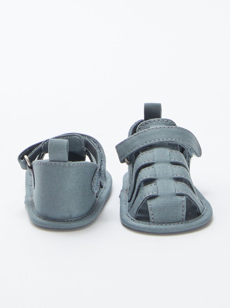 Sandalen met bandjes BLAUW - Kiabi