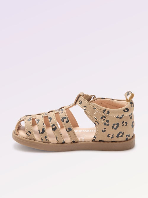 Sandalen met bandjes 'eerste stapjes' - Kitchoun - Kiabi