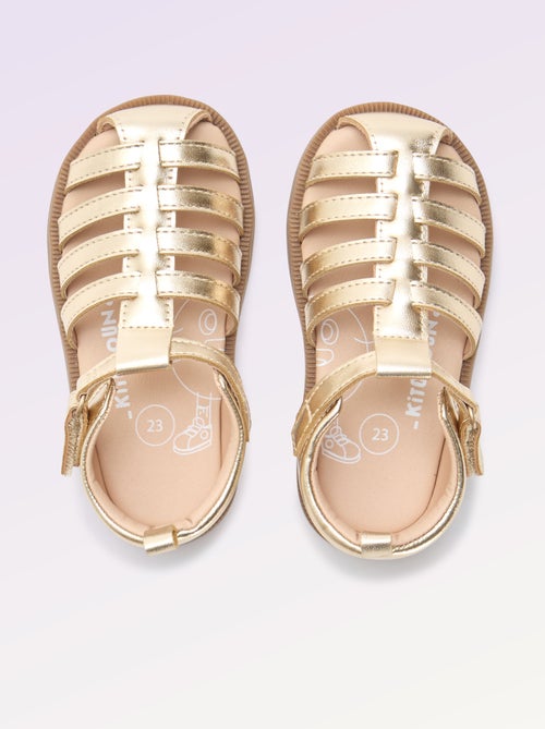 Sandalen met bandjes 'eerste stapjes' - Kitchoun - Kiabi
