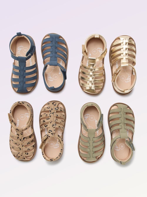 Sandalen met bandjes 'eerste stapjes' - Kitchoun - Kiabi