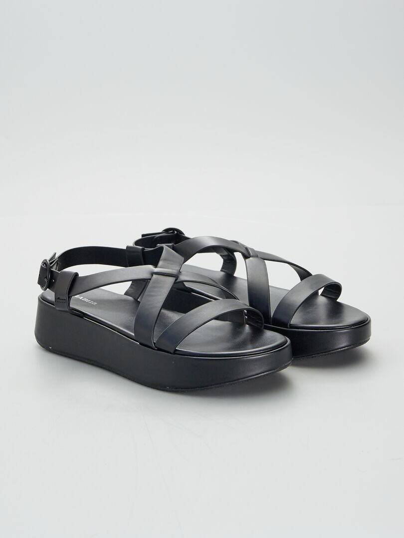 Dames sandalen met dikke zool