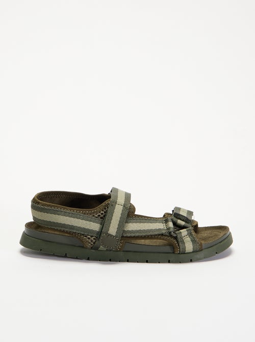 Sandalen met dubbele klittenbandbandjes - Kiabi