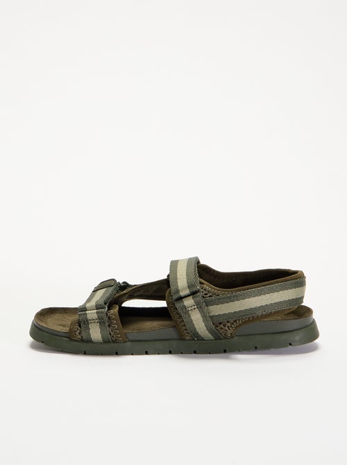 Sandalen met dubbele klittenbandbandjes - Kiabi