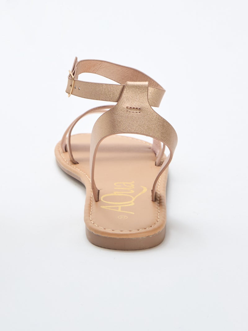 Sandalen met enkelbandje Rose - Kiabi