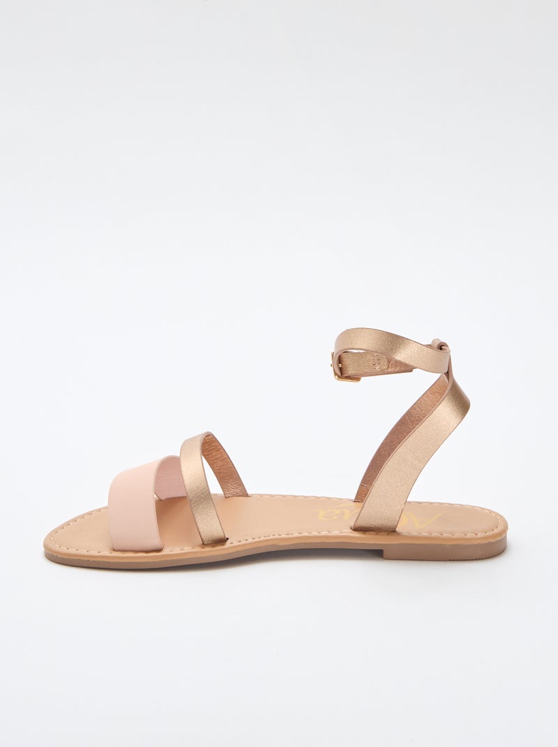 Sandalen met enkelbandje Rose - Kiabi