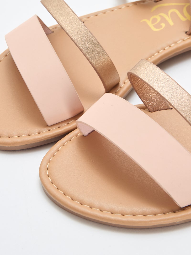 Sandalen met enkelbandje Rose - Kiabi
