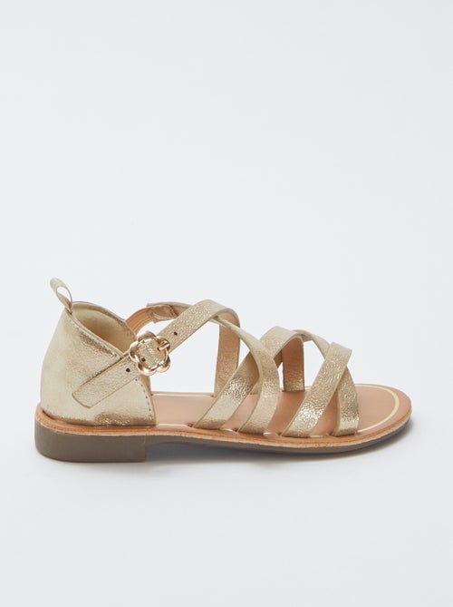 Sandalen met gekruiste bandjes - Kiabi