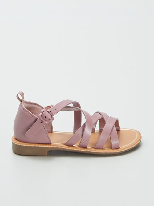 Sandalen met gekruiste bandjes - Kiabi