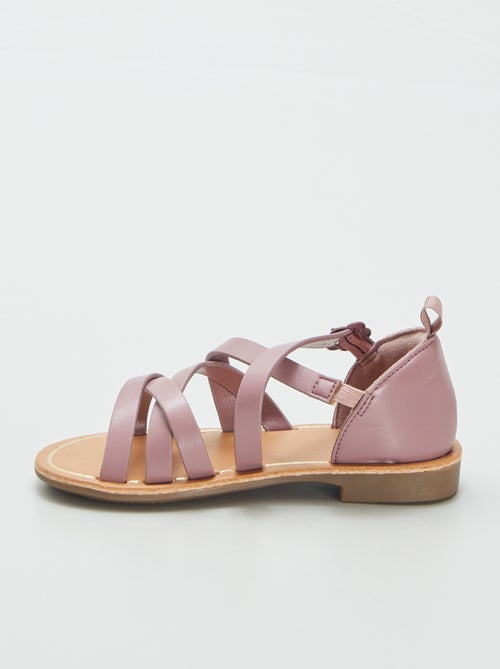 Sandalen met gekruiste bandjes - Kiabi