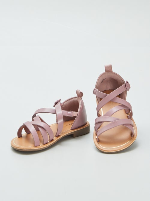 Sandalen met gekruiste bandjes - Kiabi