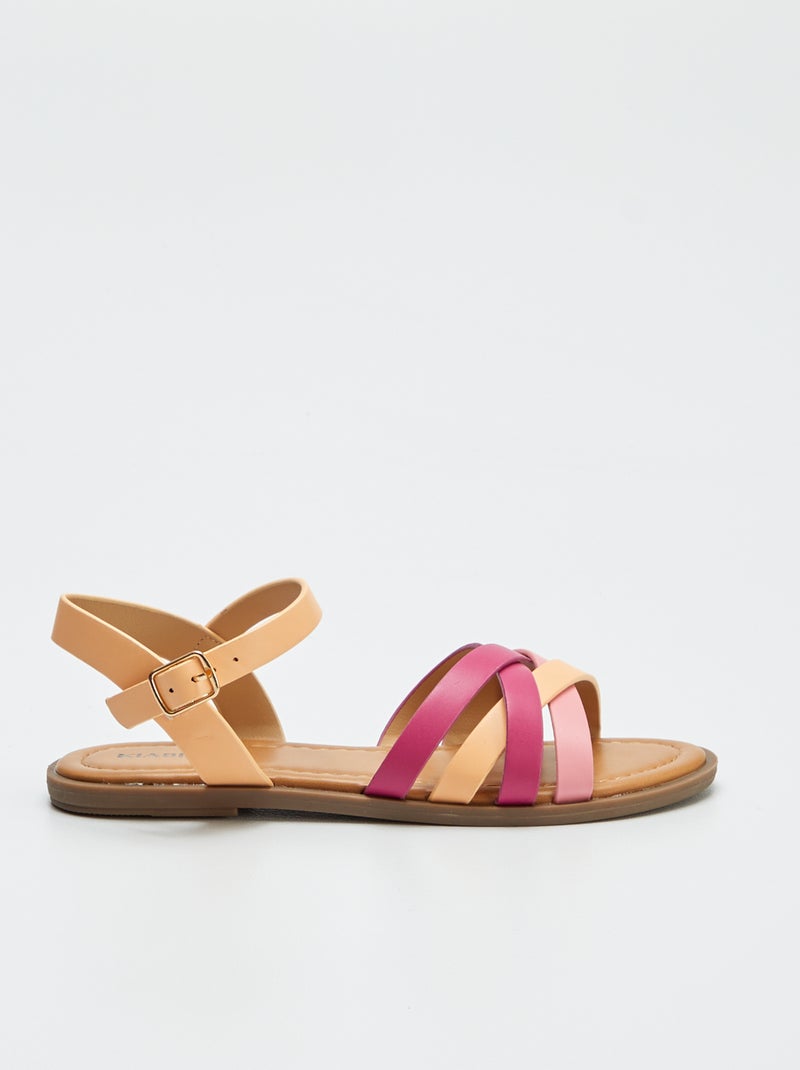 Sandalen met gekruiste bandjes ROSE - Kiabi