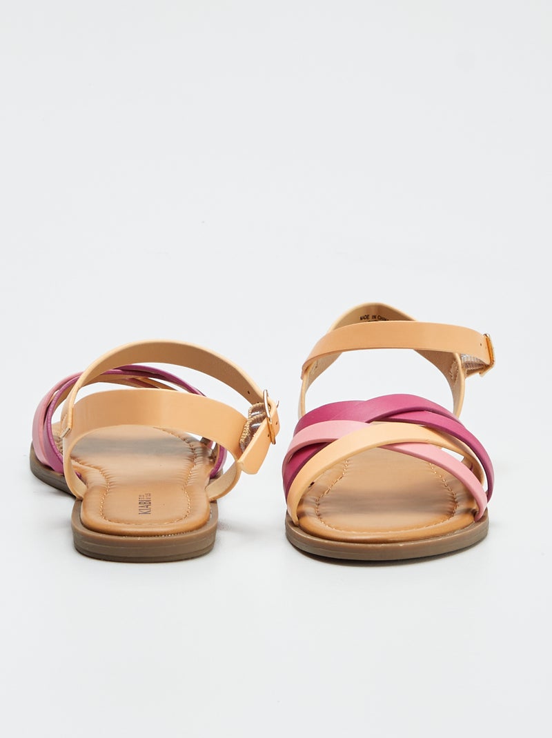 Sandalen met gekruiste bandjes ROSE - Kiabi