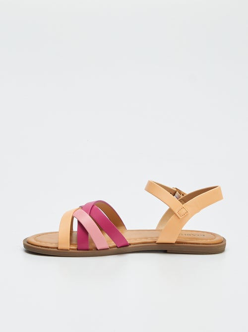 Sandalen met gekruiste bandjes - Kiabi