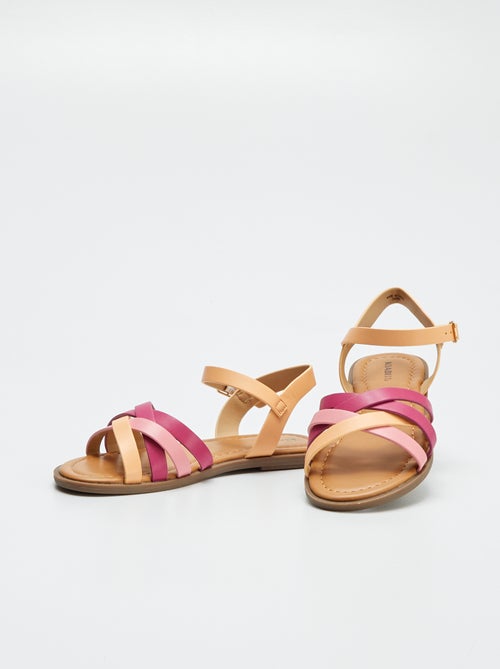 Sandalen met gekruiste bandjes - Kiabi