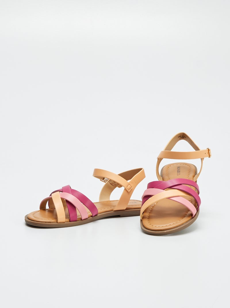 Sandalen met gekruiste bandjes ROSE - Kiabi