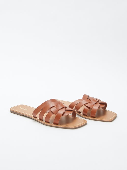 Sandalen met gekruiste riempjes - Kiabi