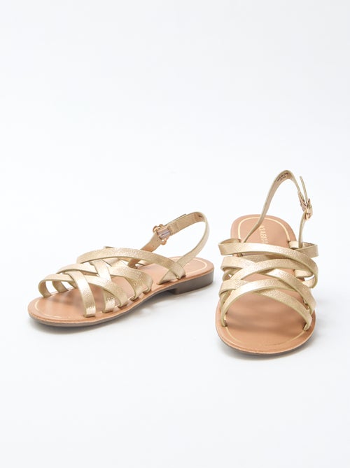 Sandalen met gespbandjes - Kiabi