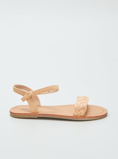 Sandalen met gevlochten bandje - Kiabi