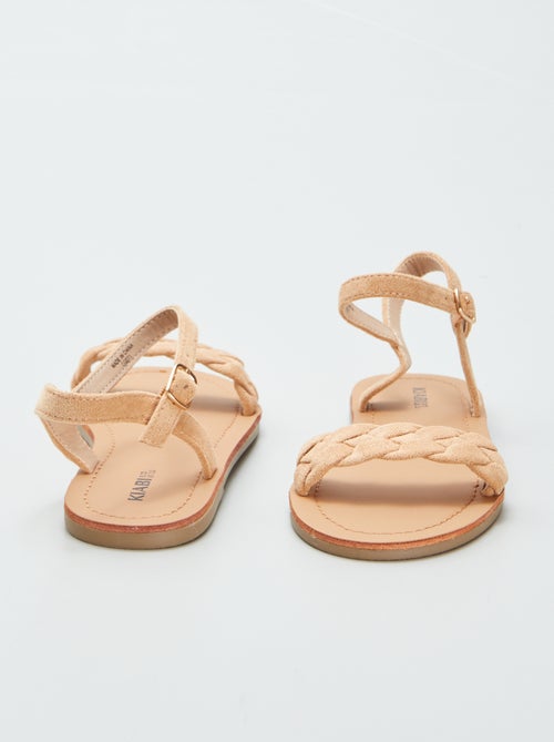 Sandalen met gevlochten bandje - Kiabi