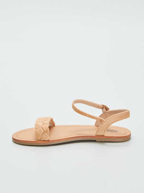 Sandalen met gevlochten bandje - Kiabi